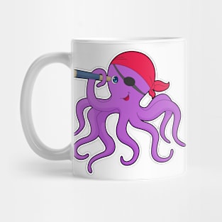 Octopus Pirate Binoculars Mug